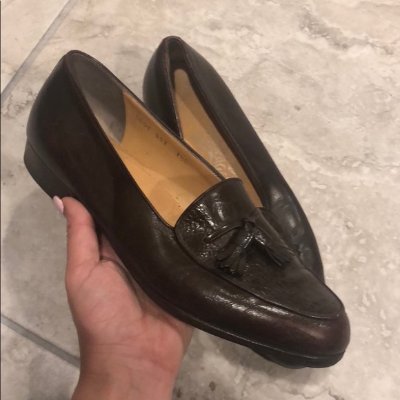 Salvatore Ferragamo brown tassel shoes size 7.5
